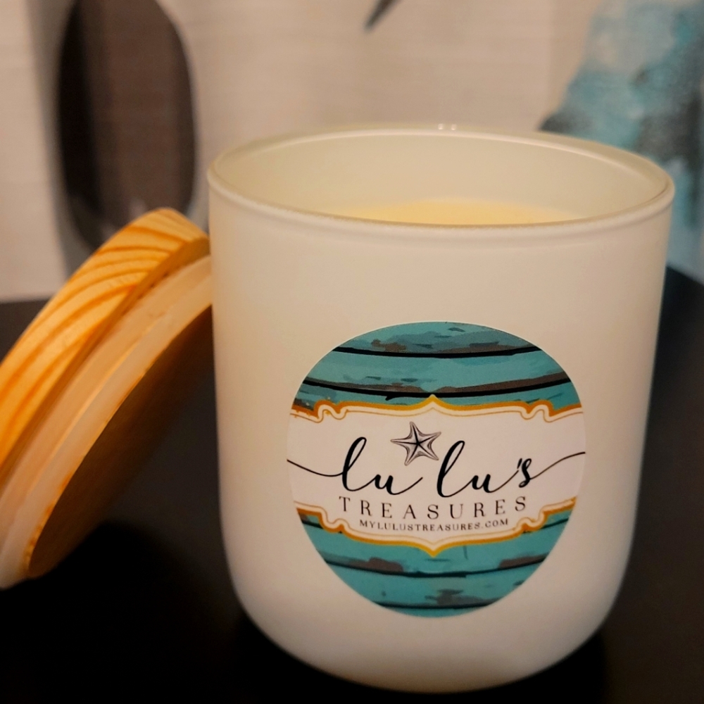 8 oz Home for the holidays jar candle with 50 hour burn time